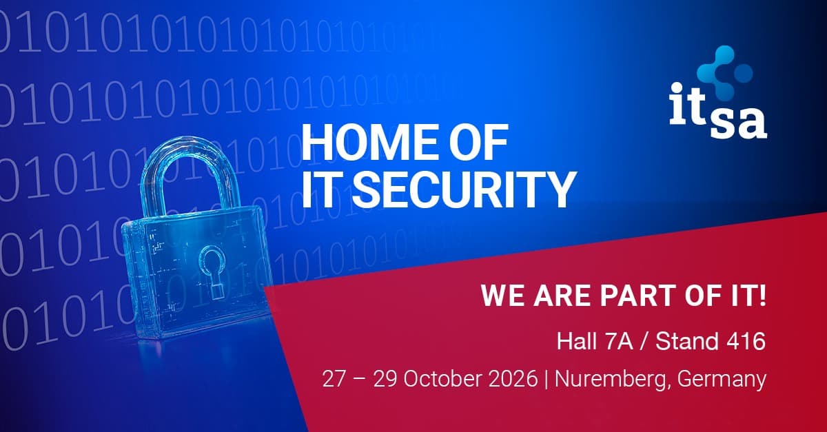 it-sa 2026 — We are part of it! 27–29 October 2026, Nuremberg, Germany
